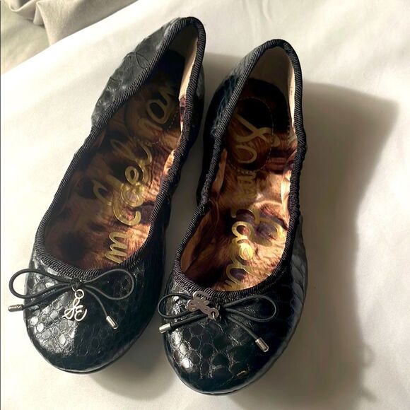 Sam Edelman Black Ballet Flats - Picture 1 of 6